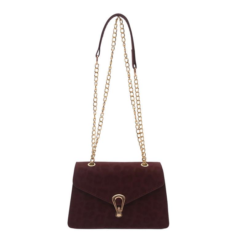 Sac décontracté simple pour femme, chaîne, petit sac carré, automne et hiver, nouvelle tendance, mode, niche, sac bandoulière