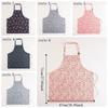 Stain Resistant Floral Printed Apron Adjustable Oil Resistant Waterproof Apron with Pockets Elegant Cooking Apron Kitchen