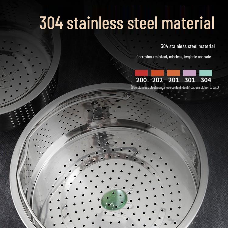 Stainless Steel Rice Water Separation Steamer Basket for Electric Rice Cookers