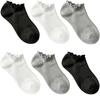 6Pairs Thin Low Cut Socks Frilly Women Ruffle Socks Cute Ankle Socks  Home