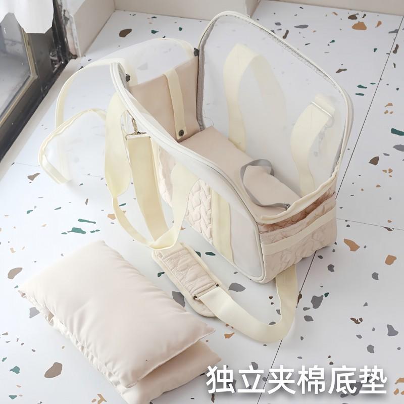 Portable Pet Carrier Bag Cats Small Dogs Up To 7kg Breathable Adjustable Crossbody Handheld Travel