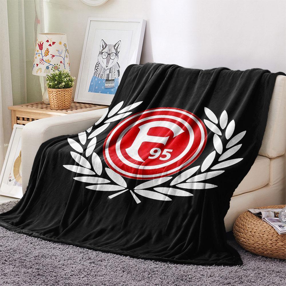 Fortuna Düsseldorf Logo Flanelldecke, Hohe Qualität, Bequem für alle Jahreszeiten, Heimdekoration, Wärme und Komfort