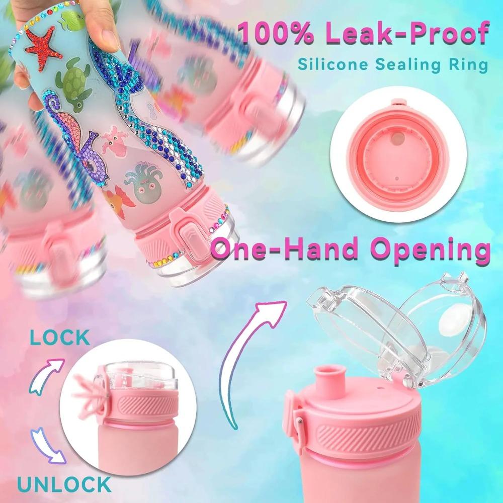 DIY Sada pro výrobu láhve na vodu pro děti, Dekorativní sada malířského umění, Kreativní ručně vyráběné hračky, Dárek k narozeninám pro dívky