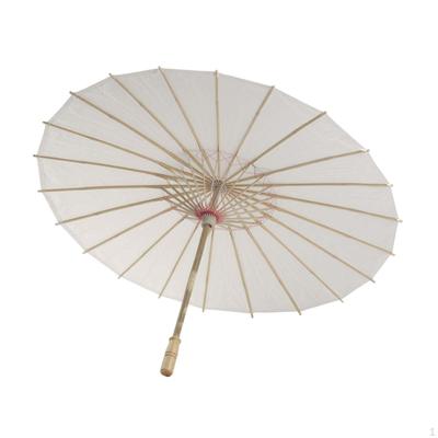 Blank Paper Umbrella Photography Prop Craft Decorative Rustic Birthday Gift DIY Chinese Painting for