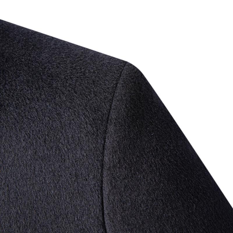 MONTAGUT Men's 40% Wool Blend Mid-Length Winter Overcoat