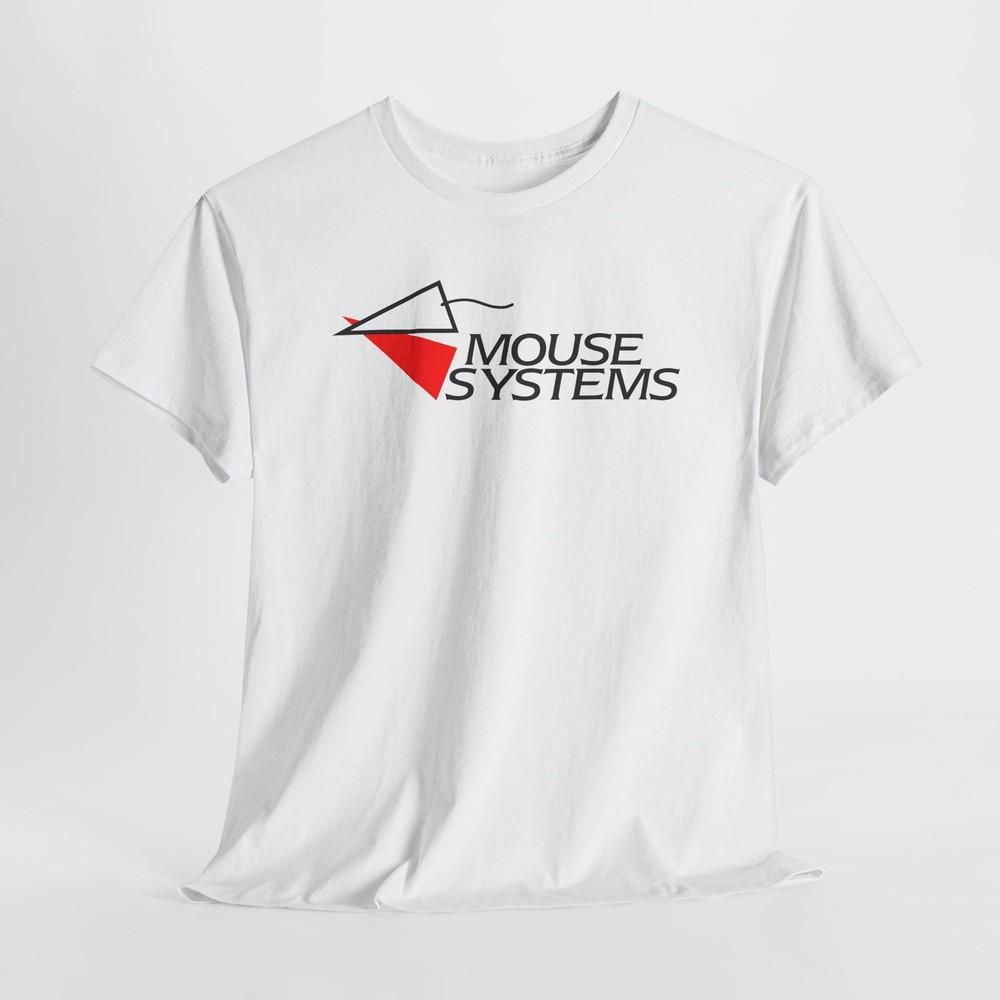 

Vintage Retro Computer Geek Mouse Systems Cotton Tshirt Tops Tee 3XL