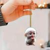 Car Pendant Cartoon Pouting Monkey Charm Acrylic Pendant Lightweight 2D Backpack Auto Accessory Car Decoration