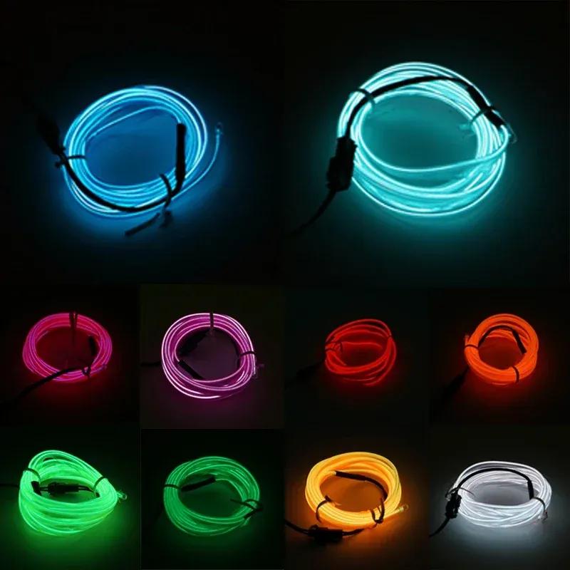 Car atmosphere light cold light line car interior modification USB light strip wiring free car atmosphere light LED light