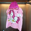 Children's Microfiber Hooded Bath Towel Cloak - Quick-Dry & Absorbent