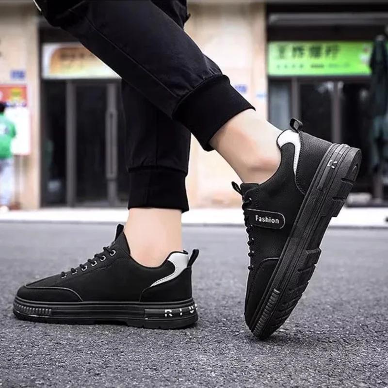 New Man Shoes Fashion Workwear Leisure Trend Breathable Korean Boots Outdoor Comfortable Sports Shoes Non-slip 2024