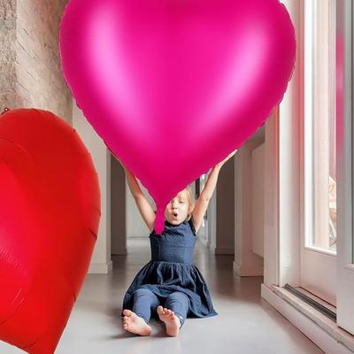 Großer Herzballon Valentinstag Riesig Extra Heiratsantrag Bekenntnis Hintergrund Dekoration Party für Valentinstag Hochzeit Verlobung Jahrestag