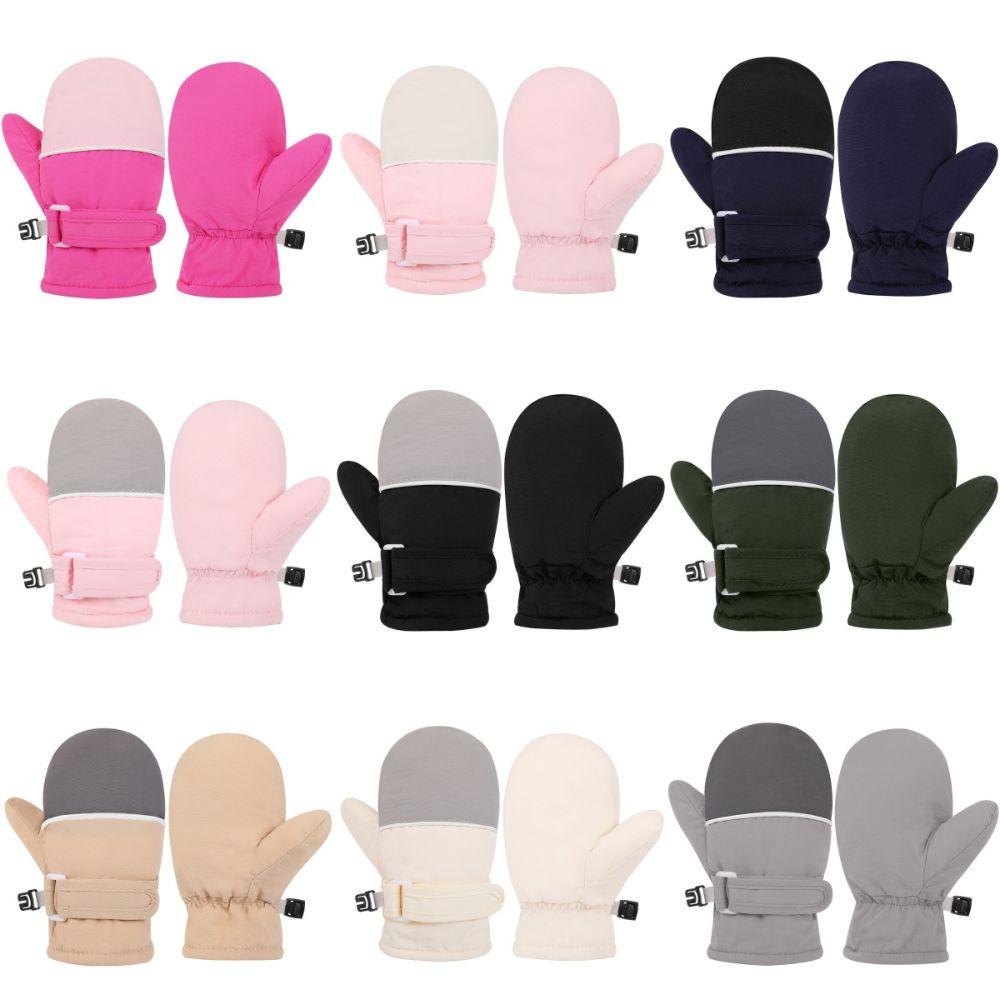 Zipper-Free Wrist Closure Thermal Ski Gloves Thermal Insulation Cold Gear Gloves For Boys Girls