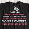 Unisex Lustiges Bluttransfusion T-Shirt Nierenerkrankung, Anämie Autounfall Geschenke