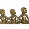 Figurine décorative - Non spécifié - Singes de ballet dorés - Résine - Bois de paulownia - 32,5 x 12,5 x 29 cm