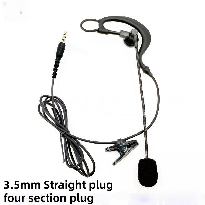 

1Pcs Ear Hanging Type Referee Earphone 3.5Mm/Type-C Interface For V6 Pro+ Motorcycle Helmet Bluetooth Intercom A