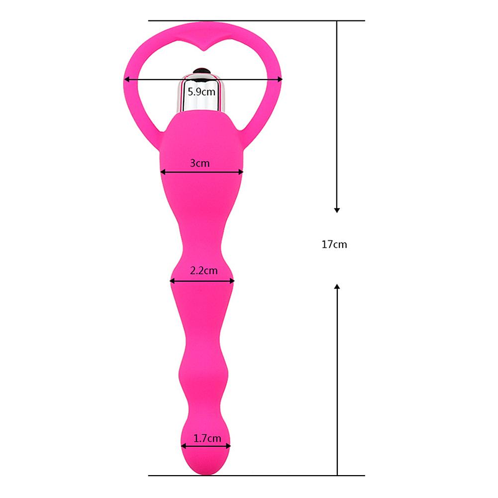 Vibrator Plug Silicone Women Long Anal Masturbation Product