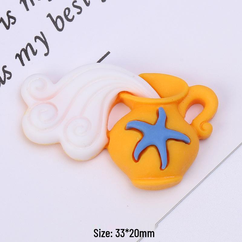 Popular Cartoon Ocean Series DIY Resin Ornaments for Phone Cases & Keychains