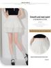 New Petite French Ballet A-line Fluffy Lace Pleated Skirt