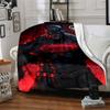 1pc Superman black Flannel Blanket Soft Warm Throw for Home, Office, Travel, All-Season Cozy Bedding Gift L1389