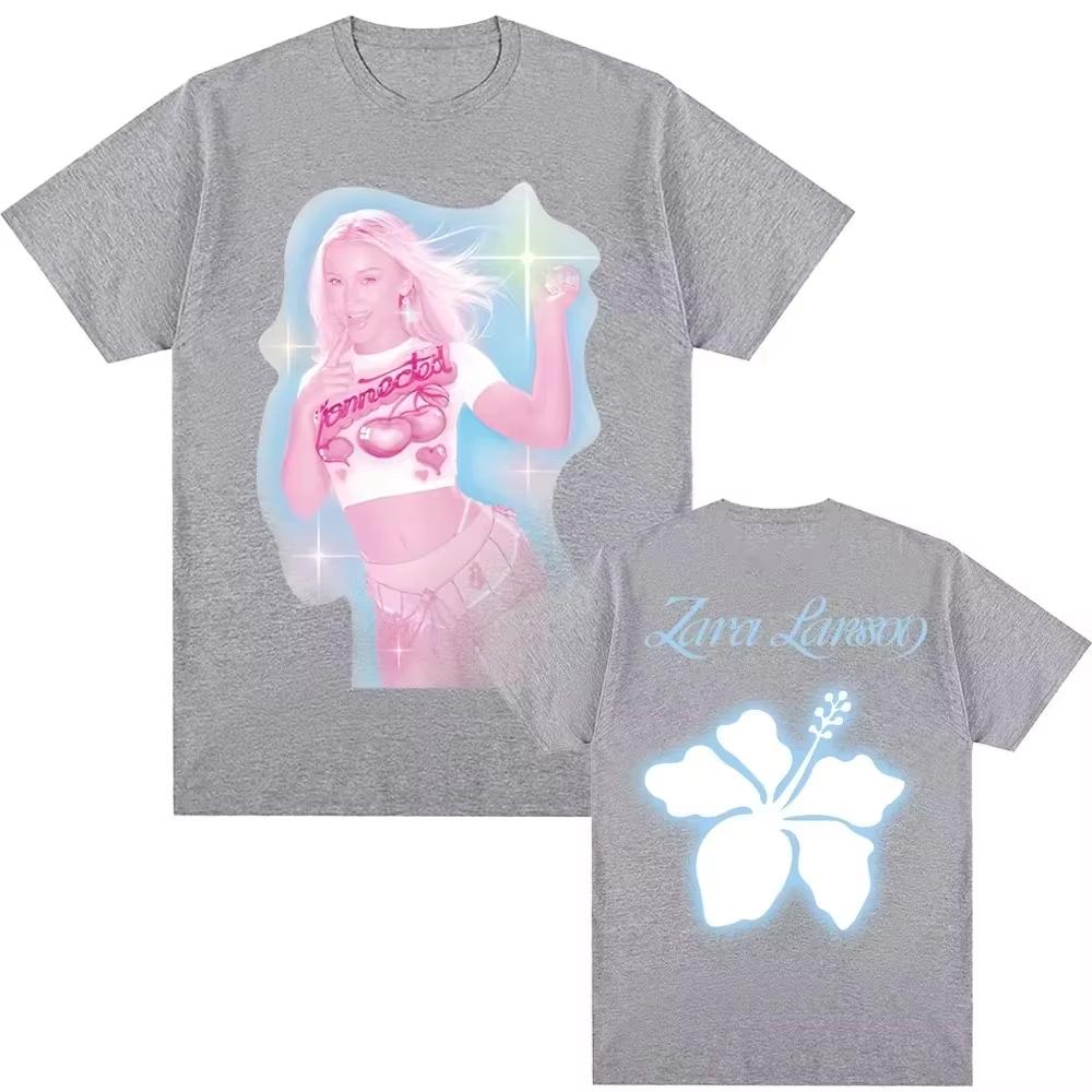 Tricou cu imprimeu Zara Larson Stil Tricou Poster Album Night Sun Imprimeu Grafic Tricou Casual Confortabil Top la Modă pentru Unisex