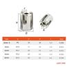 Abrazadera de Cable de Acero Inoxidable Adaptable M2/M3/M4/M5/M6 para Configuraciones de Enrejado Personalizadas