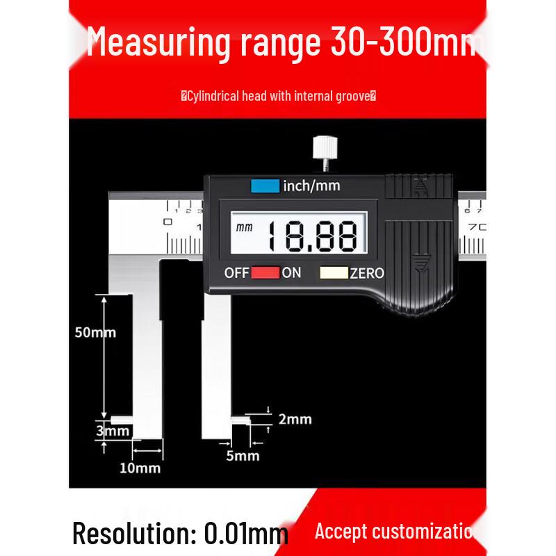 Jundingying High Precision Digital Internal Groove Caliper