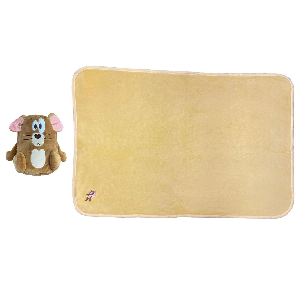 Marushin Tom and Jerry Mascot Blanket with Drawstring 70cm H x 100cm Winter Product 4105055400 Bag, Approx. W, Cute, Fluffy, Stylish, Warmer, Number
