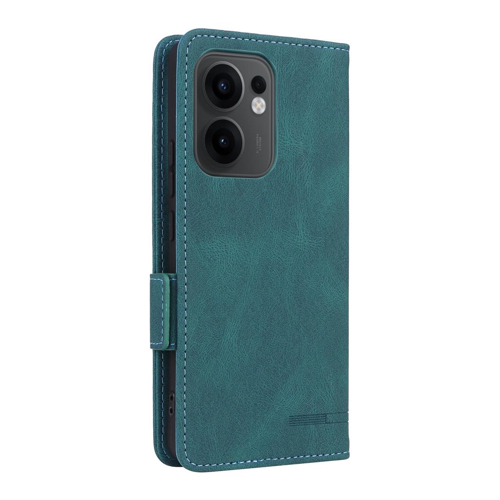 For Oppo Reno13 F 5G (Reno 13 FS 5G)/4G Case Leather Wallet Flip Phone Cover with Hardware Decor