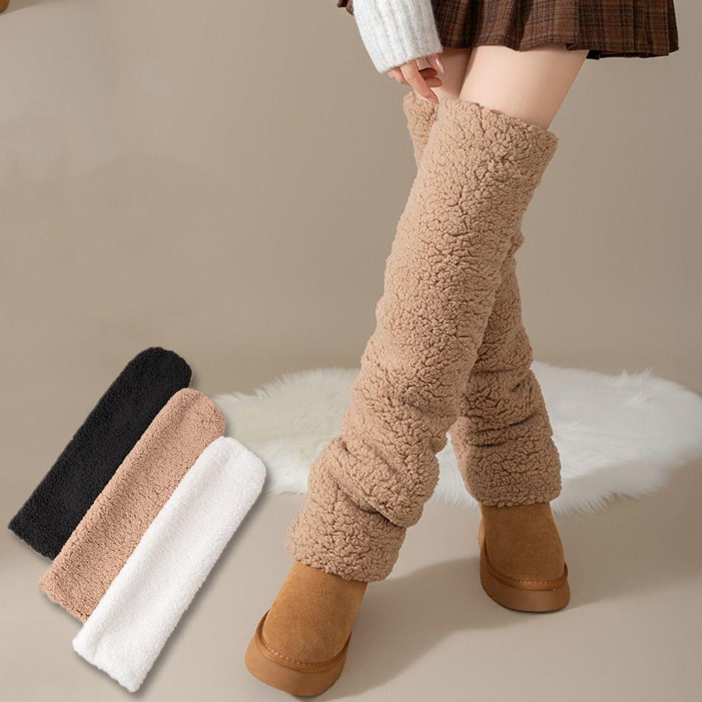 Simple Coral Fleece Stockings Hosiery Foot Warmer Creative Winter Foot Cover  Winter