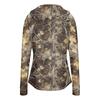 Women's Lightweight Zip-Up Hooded Jacket with Long Sleeves Pockets and Camouflage Print Sun Protection Outerwear