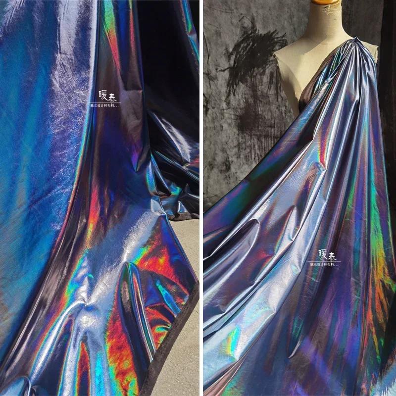 Elastic Artificial Leather Fabric Soft Luster for Diy Sewing Design Background Decoration Fashion Clothing Fabrics Wholesale