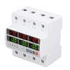 3 Phase DIN Rail Protective Device Over Under Voltage Current Limiting Self Resetting Protector AC22