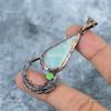 Larimar Gemstone Copper Boho Electroformed Handcrafted Handmade Pendant Jewelry VP-10
