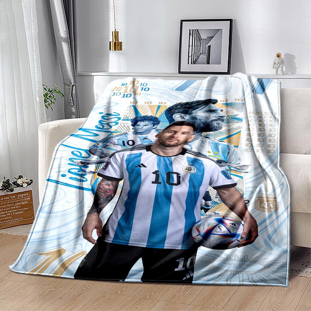 Messi 252 Blanket Durable Comfort Great for Office Chair Sofa for All Occasions Digital Print Best Holiday Gift for Friends Family