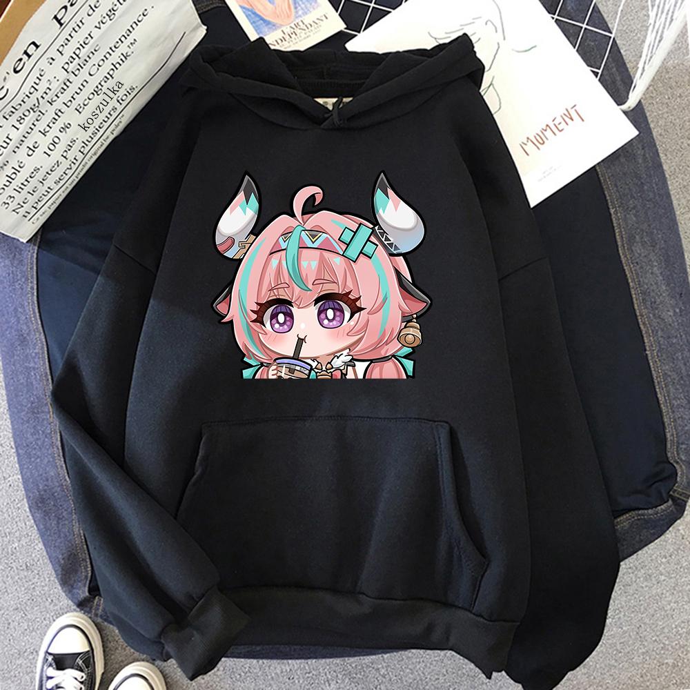 Anime Genshin Impact Varesa Hoodie 2025 Retro Damen/Herren Hoodies Kawaii Herbst Winter Kleidung Ästhetisches Sweatshirt Vintage