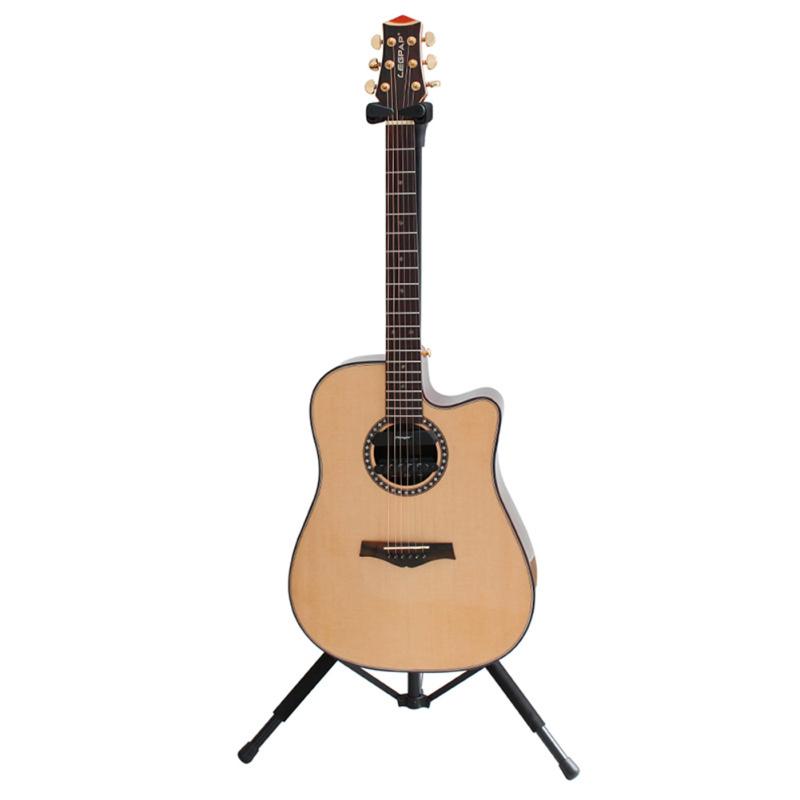 Flanger Gitar Standı Yerçekimi Otomatik Kilit Rafı Katlanır Dikey Destek Gitar Askısı Halk İçin
