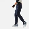 Li Ning Fitness Series Logo Print Fitted Thickened Fleece Warm Knitted Sports Pants Men Bottoms Ink-Gray AKLUA73-7