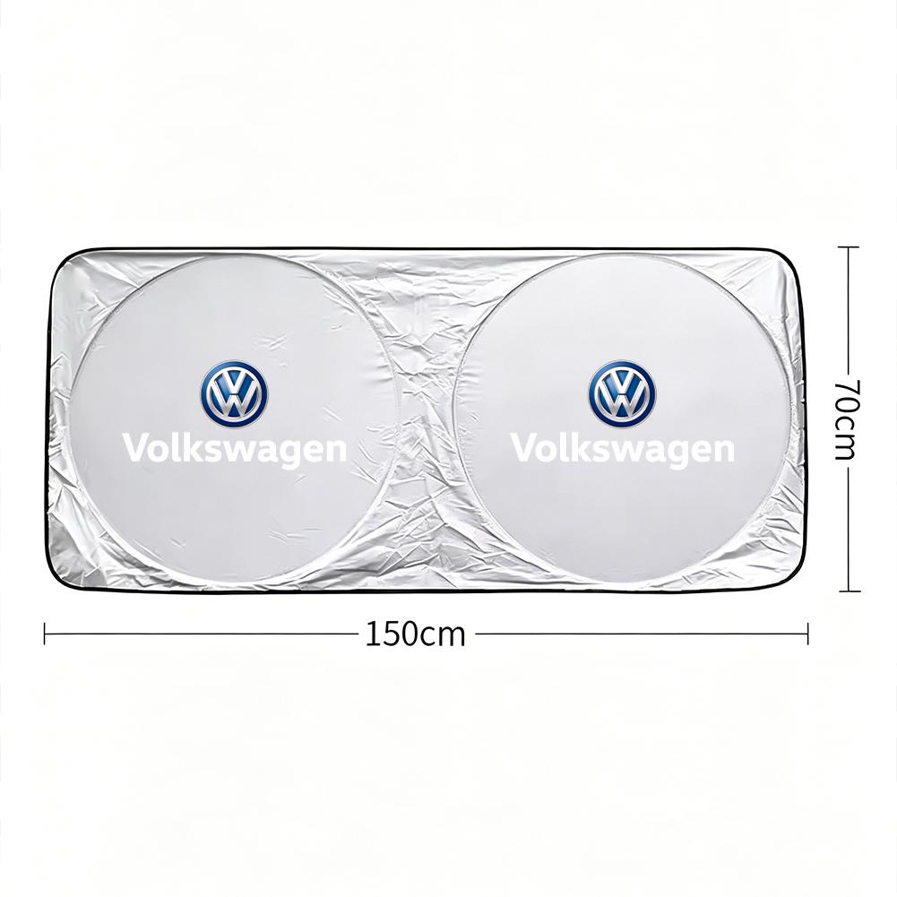 Car Front Windshield Sun Shade UV Resistant Sunshade Accessories For VW Golf T‑Roc Tiguan Polo Passat T‑Cross Taigo ID.4 ID.7