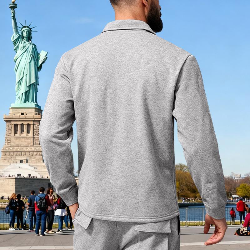 Men's Heavyweight Fleece Lined Work Jacket Warm Outdoor Coat.