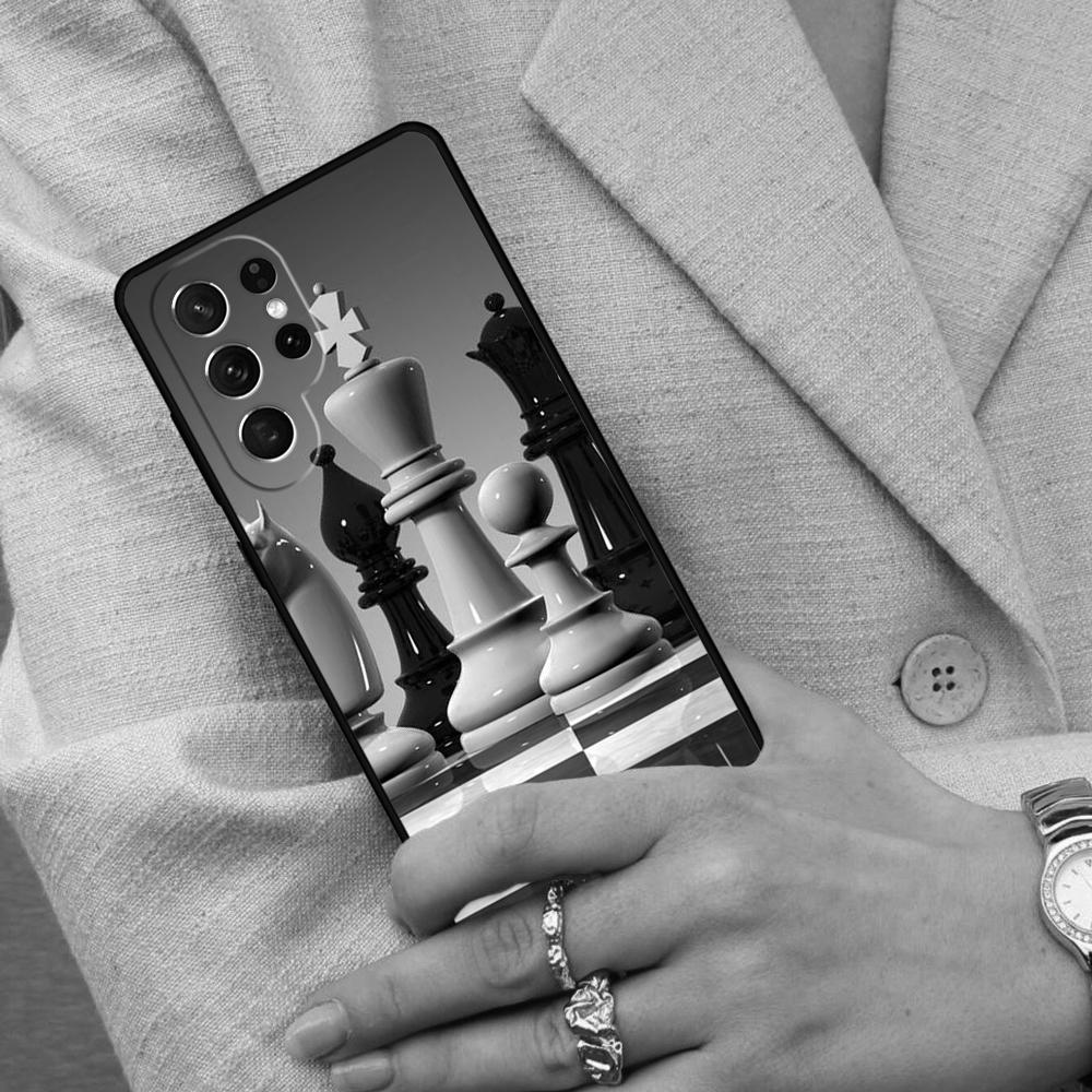 Chess Pieces Cell Phone Case for Samsung Galaxy S26 Ultra S25 S24 S23 S22 S21 S20 Note10 Cover