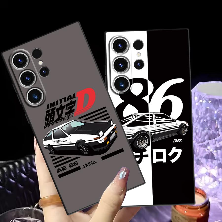 Case for Samsung Galaxy S25 S23 S26 S24 Plus S10 S9 Note 20 8 9 10 S20 Ultra S21 FE Funda Phone Cover Japan Initial D