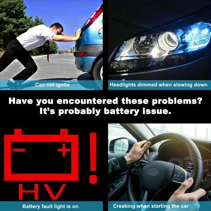 Tester Akumulatora Samochodowego BM310 12V Samochodowy Cyfrowy Tester z 6-diodowym Wyświetlaczem Świetlnym Analizator Samochodowy Diagnostyczny Skaner Alternatora