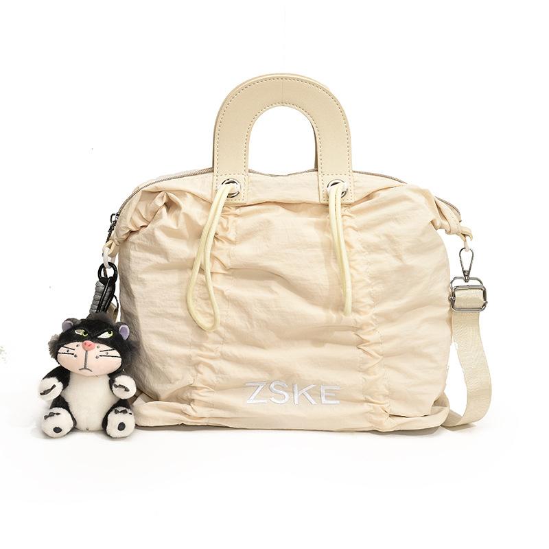 

Модная сумка-тоут Женская новая милая сумка через плечо для девушки Универсальная повседневная сумка-мессенджер no pendant белый