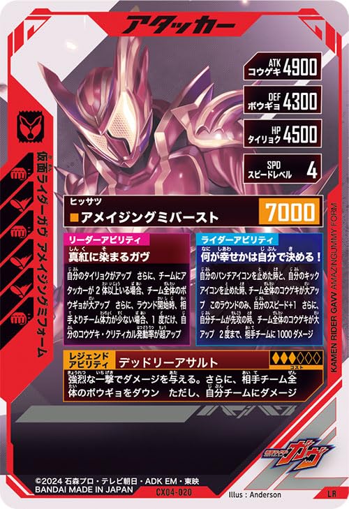 Ganba Legends LR Kamen Rider Gab Amazing Miform CX04-020