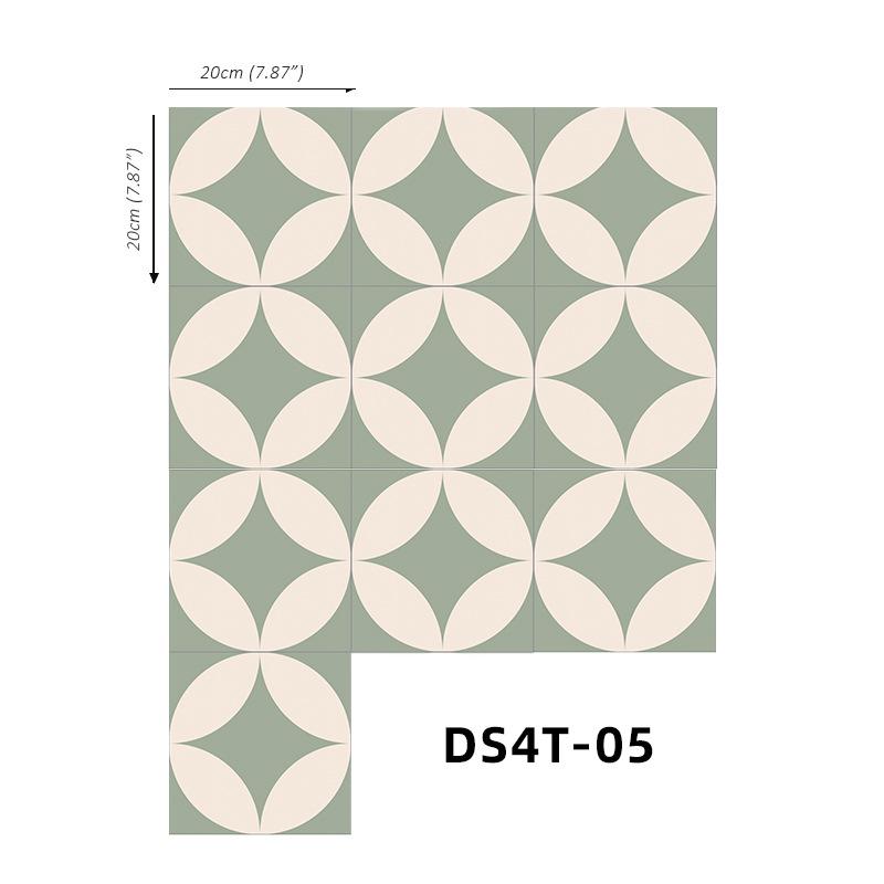 Home Decoration Anti-Skid Floor Sticker Self-Adhesive Removable Adhesive Frosted Tile Sticker Wall Sticker Bathroom Waterproof Tile Sticker