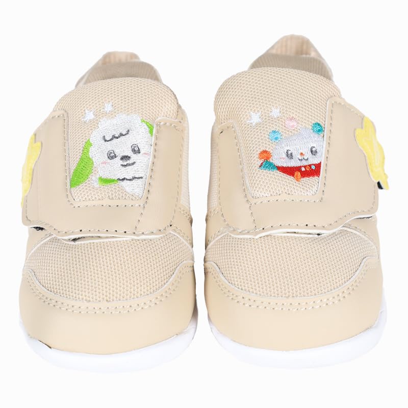 Shunsoku Baby Inai Inai Foot Development and Brain Sizes SJB Cm Shoes, Baa!, Training, 12-15cm, 3E, 1790, Beige, 15.0