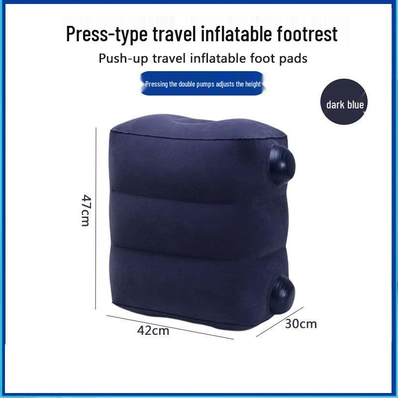 Two-Layer Portable Inflatable Footrest Mat for Yoga & Travel