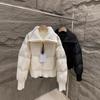 Cabinet quality! Winter new M family women's short knitted collar down jacket, fake two pieces