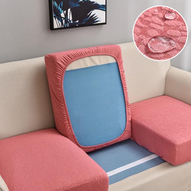 Jacquard Sofa Chair Seat Soft Cushion Cover Flexible Waterproof Sofa Cover For Living Room Furniture Protector For Pets Kids Removable
