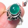 Anello in Argento Sterling 925 con Pietra Naturale di Onice Verde Misura 8.5 AR-17309